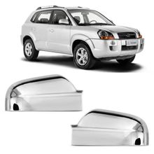 Jogo Aplique Capa Cromada Retrovisor Hyundai Tucson 2004