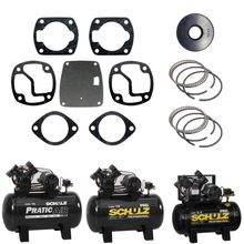 Kit Reparo Vedação Compressor Schulz CSV 5.2 CSV 10 PRO Pratic Air