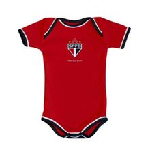 Body São Paulo Oficial Vermelho - Torcida Baby