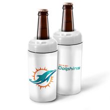 Porta Garrafa 600ml Licenciado NFL - Miami Dolphins (Branco)