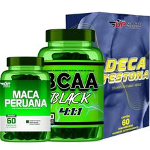 Kit Maca Peruana c/ 60 + BCAA Black c/ 120 + Deca Testona