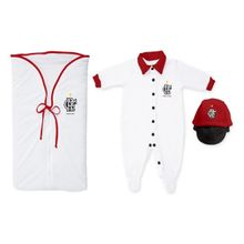 Kit Maternidade Flamengo Branco - Torcida Baby