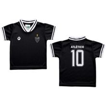 Camiseta Bebê Atlético MG Preta - Torcida Baby