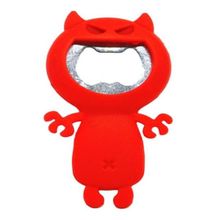 ABRIDOR DE GARRAFA CRAZY CAT VERMELHO PRANA BOP04111