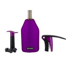 KIT LE CREUSET SACAROLHA+BOMBA A VACUO+COOLER PURPLE SHINY 59207025900028