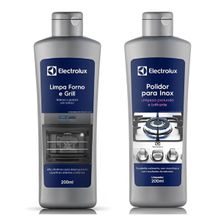 KIT LIMPEZA LIMPA FORNO E GRILL+ PASTA POLIR INOX ELECTROLUX