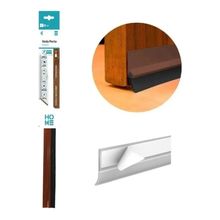 Veda Porta Com Adesivo 3m 100cm Rodo Silicone Marrom Stamaco