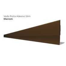 Veda Porta Slim Protetor De Frestas Silicone Adesivo 3M Comfort Door Marrom 90cm