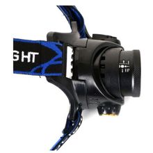 Lanterna de CABEÇA Tática Cree Led com Zoom Recarregável