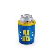 Porta Latas 350ml - Vem Hexa Brasil (Azul) Copa do Mundo