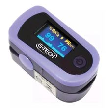 Oxímetro de pulso para dedo G-Tech OXIOLCM roxo