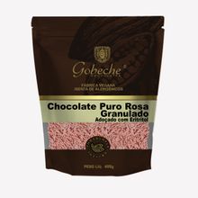Chocolate Puro Rosa Granulado Adoçado com Eritritol 400g