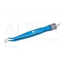 Pinca Bipolar Oftalmologica Curva 12Cm Ponta 1,0Mm