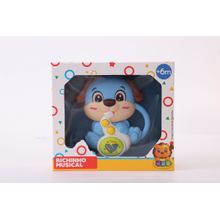 Chocalho Musical - Som e Luzes - Cachorro Azul TERRACO