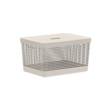 Cesto Organizador com Tampa Grid Ou 20 Litros 38 x 28 x 22,2 cm
