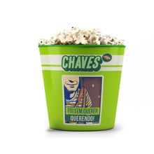 Balde de Pipoca Licenciado CHAVES - Chaves - verde