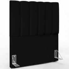 Cabeceira Cama Box Solteiro 100 cm Dália W01 Facto Preto - Lyam Decor