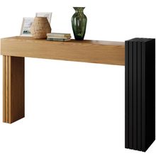 Aparador Decorativo Para Sala De Estar Lord B01 Carvalho Intense Preto - Lyam Decor