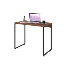Mesa Para Escritório e Home Office Industrial Aspen 90 cm C01 Nogal - Lyam Decor