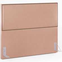 Cabeceira Cama Box Casal Queen Com Tachas 160 cm Vicenza L02 Linho Rosê - Lyam Decor