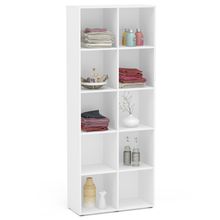 Estante Decorativa Multiuso Para Sala de Estar Escritório Caracol 10 Nichos P01 Branco - Lyam Decor