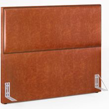 Cabeceira Box Casal King Com Tachas 195 cm Vicenza L02 Couríssimo Camel - Lyam Decor