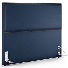 Cabeceira Box Casal Com Tachas 140 cm Vicenza L02 Facto Azul Marinho - Lyam Decor