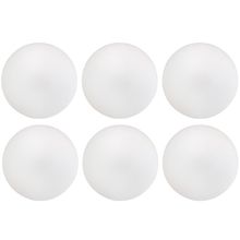 Kit 06 Assentos Redondo Banqueta Cadeira Estofados Poltronas H02 Corino Branco 25 cm - Lyam Decor
