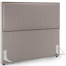 Cabeceira Box Casal Com Tachas 140 cm Vicenza L02 Bouclê Bege - Lyam Decor