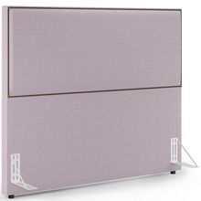 Cabeceira Box Casal King Com Tachas 195 cm Vicenza L02 Bouclê Rosê - Lyam Decor