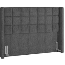 Cabeceira Cama Box Casal 140 cm P05 Paris Linho Cinza Escuro - Lyam Decor