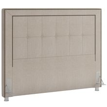 Cabeceira Cama Box Casal King 195 cm P05 Atenas Linho Creme - Lyam Decor