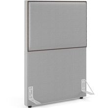 Cabeceira Box Solteiro Com Tachas 100 cm Vicenza L02 Bouclê Cinza - Lyam Decor