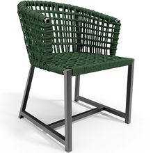 Cadeira Decorativa Para Área Gourmet Cozinha Varanda Corda Náutica Belize D04 Verde - Lyam Decor