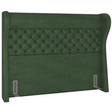 Cabeceira Cama Box Casal 140 cm P05 Madrid Couríssimo Verde Musgo - Lyam Decor