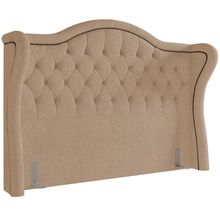 Cabeceira Cama Box Casal 195 cm P05 Lisboa Bouclê Mostarda - Lyam Decor