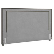 Cabeceira Cama Box Casal 195 cm P05 Berlim Veludo Cinza - Lyam