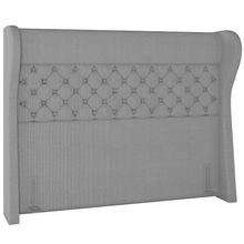 Cabeceira Cama Box Casal 140 cm P05 Madrid Linho Cinza Escuro - Lyam Decor