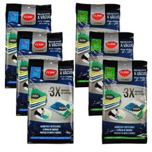 Kit 6 Sacos Organizadores a Vácuo Para Viagem 3 40x60cm 3 50x70cm Roupa Mala Protetor Com Zíper