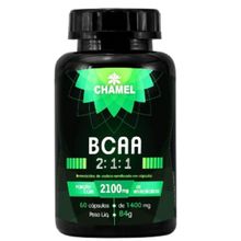 BCAA 2:1:1 - 1400mg - 60 cápsulas - Chamel