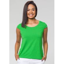 Blusa Básica Pau a Pique Viscolycra Verde