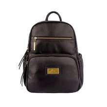 Mochila pequena de couro liso Zoey