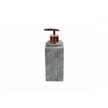 Porta Sabonete Líquido Dispenser em Pedra Sabão Rosê 22x7cm