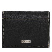 CARTEIRA MASCULINA COMPACTA CLASSE COURO M217 3G PRETO