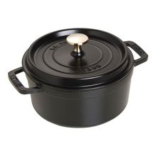 CACAROLA STAUB REDONDA 18CM PRETA FERRO FUNDIDO 405094850