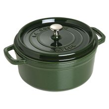 CAÇAROLA STAUB REDONDA FERRO FUNDIDO 26 CM - Verde Basil