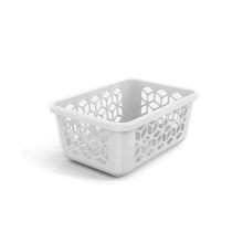 Cesto Organizador Caixa Pequena Cesta Branca 20cm