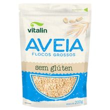 Aveia em Flocos Grossos Sem Glúten Vitalin 200g