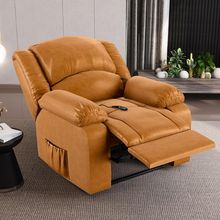 Poltrona do Papai Reclinável Sala de Cinema Madrid Controle Power Elétrico PU Whisky  G26