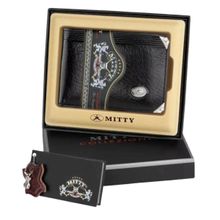 Carteira Masculina Couro Mitty M2 Porta Cheques Cantoneira